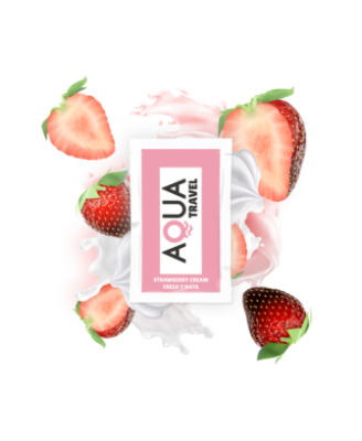 Dosette lubrifiant à base d'eau saveur fraise à la crème 6 ML 